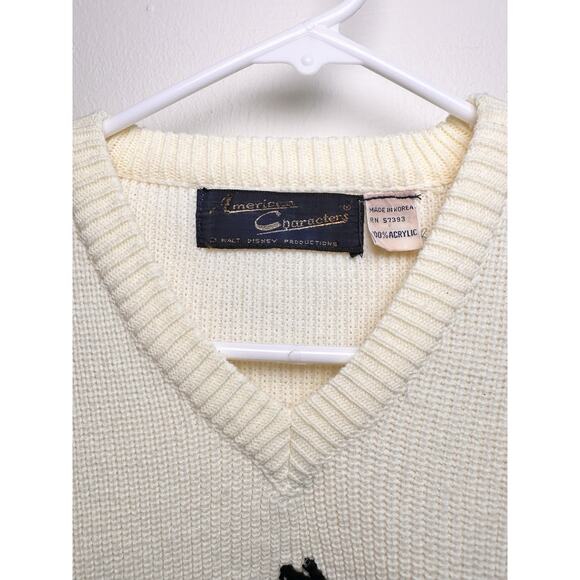 Vintage 1960s Daffy Duck American Characters Warner Brothers Tufted 3D Sweater - Picture 4 of 14